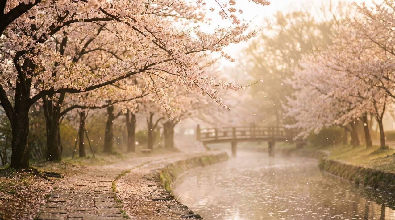 樱花视频 - 樱花河畔春日影像 - lifhozj.cn